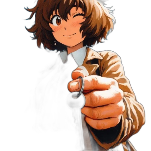 staff, jacket, weapon, face transparent PNG cut-out