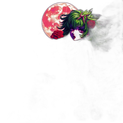 dragon, flower, mask, creature transparent PNG cut-out