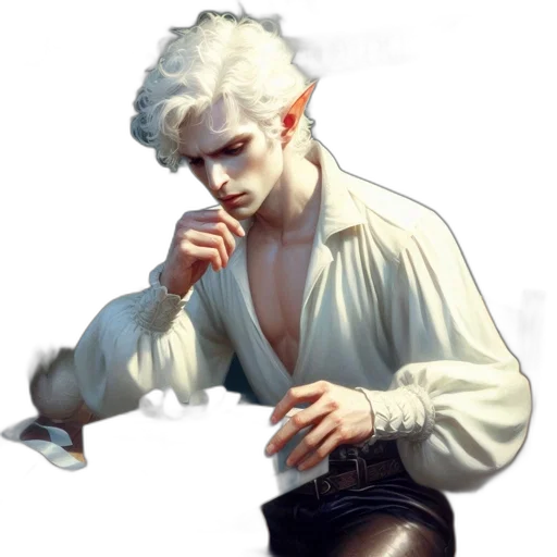 jacket, staff, creature, concept art transparent PNG cut-out