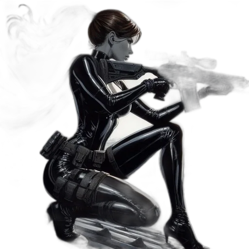 staff, weapon, robot, comic book art transparent PNG cut-out