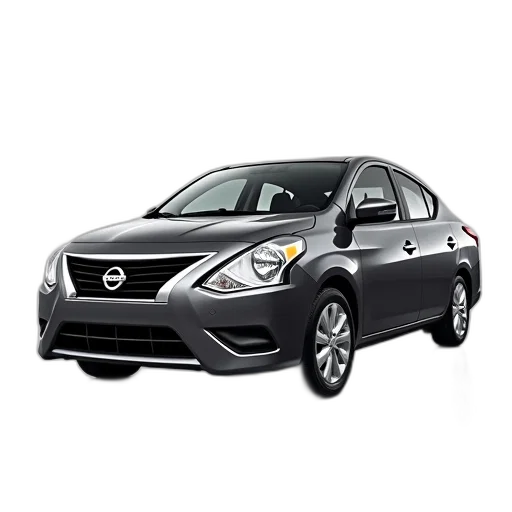 car, 2012, nissan, versa transparent PNG cut-out