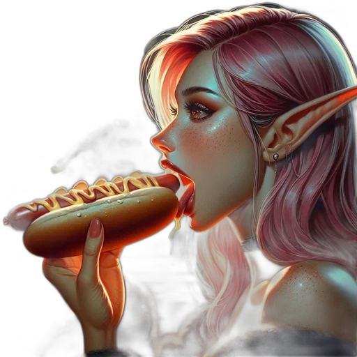 fantasy art, concept art, watercolor, photorealistic transparent PNG cut-out