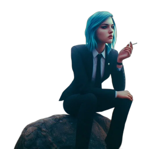 jacket, staff, robot, dress transparent PNG cut-out