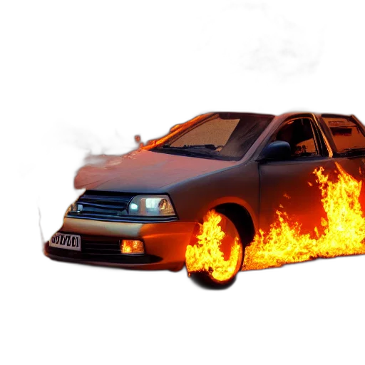 car, dragon, weapon, 3d render transparent PNG cut-out