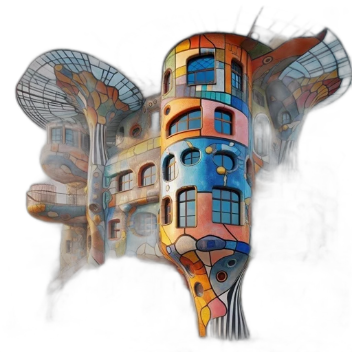 building, robot, concept art, fantasy art transparent PNG cut-out