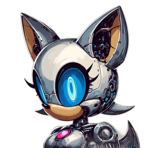 robot, mask, staff, weapon transparent PNG cut-out