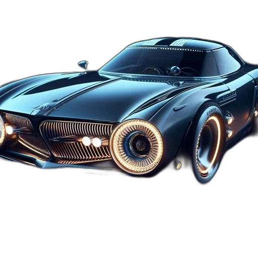 car, 3d render, concept art, photorealistic transparent PNG cut-out