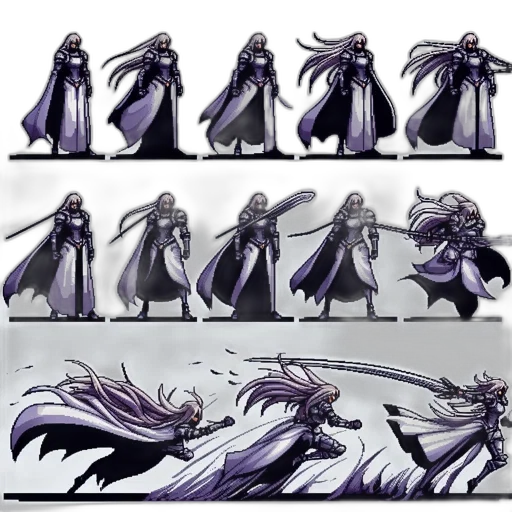 concept art, fantasy art, comic book art, pixel art transparent PNG cut-out