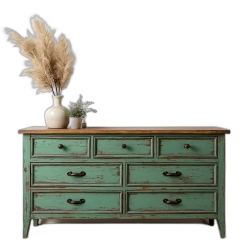 furniture, green, earth tones, rustic transparent PNG cut-out