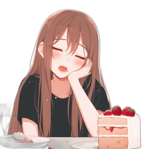 food, pixel art, anime, cartoon transparent PNG cut-out