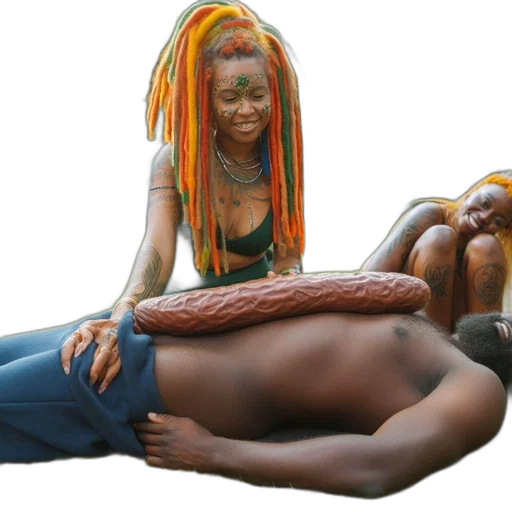 jewelry, hair, creature, photorealistic transparent PNG cut-out