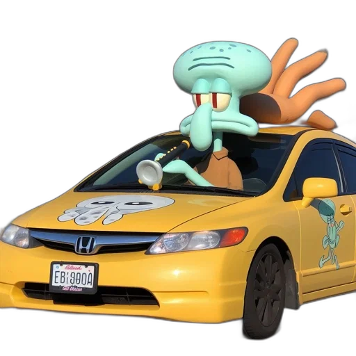 car, animal, creature, staff transparent PNG cut-out