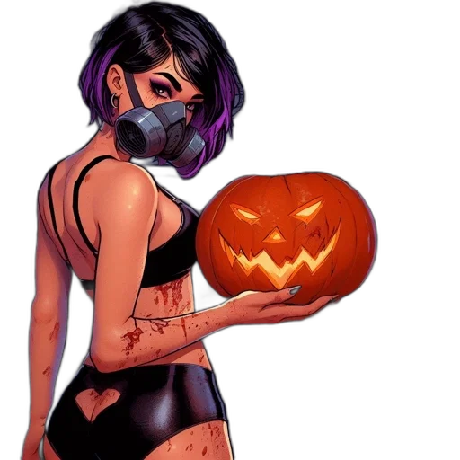 mask, concept art, pixel art, comic book art transparent PNG cut-out