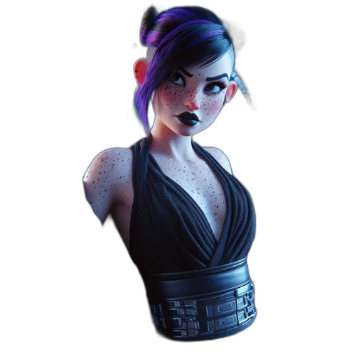 dress, staff, face, jacket transparent PNG cut-out