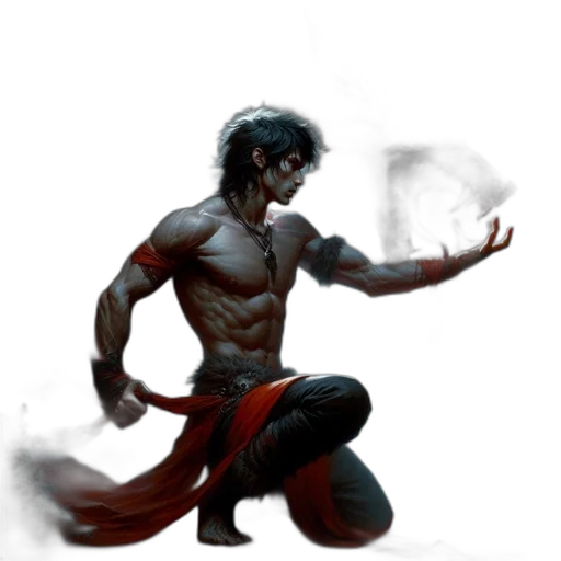 concept art, fantasy art, comic book art, photorealistic transparent PNG cut-out