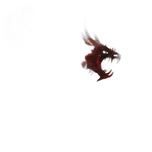 dragon, creature, hair, animal transparent PNG cut-out