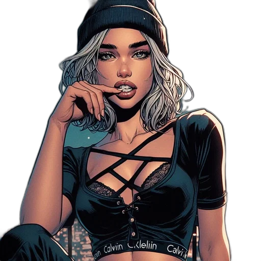 jewelry, face, hat, jacket transparent PNG cut-out