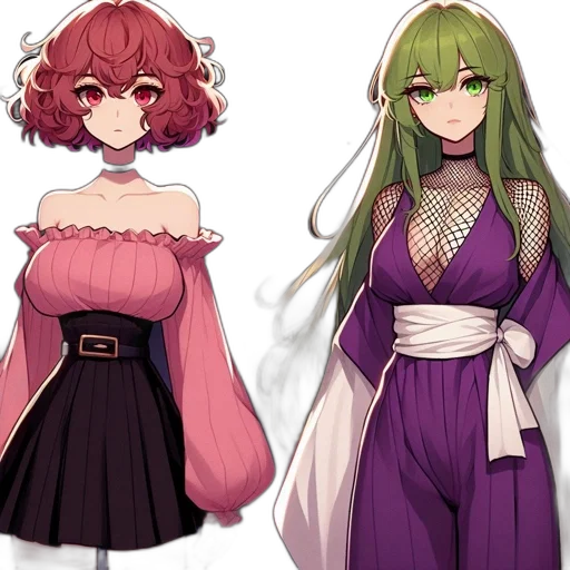 dress, pixel art, concept art, anime transparent PNG cut-out
