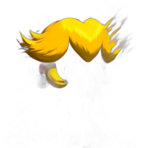 hair, staff, crown, creature transparent PNG cut-out