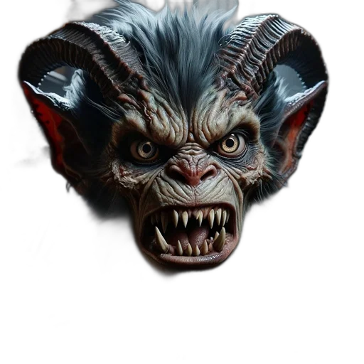 mask, creature, face, staff transparent PNG cut-out