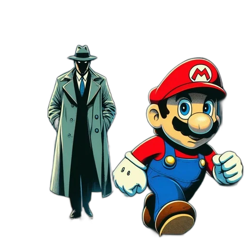 hat, jacket, mask, weapon transparent PNG cut-out