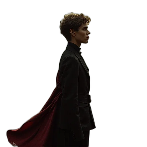 jacket, staff, dress, crown transparent PNG cut-out