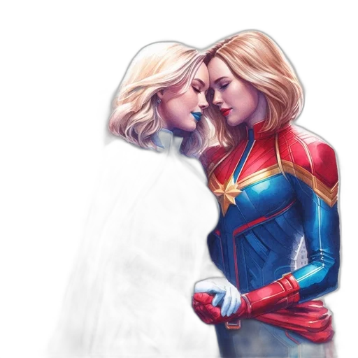 comic book art, concept art, watercolor, fantasy art transparent PNG cut-out