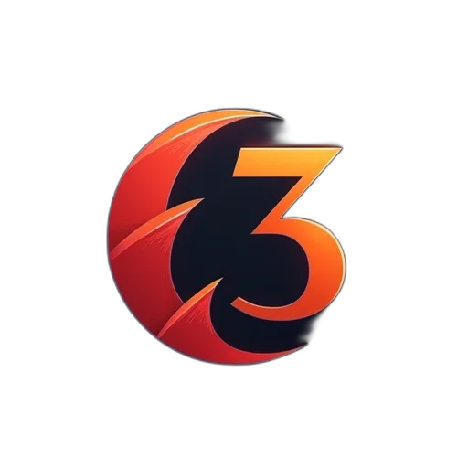 3d render, logo, behind transparent PNG cut-out