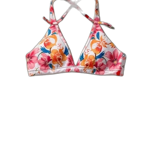 dress, floral, bikini, top transparent PNG cut-out