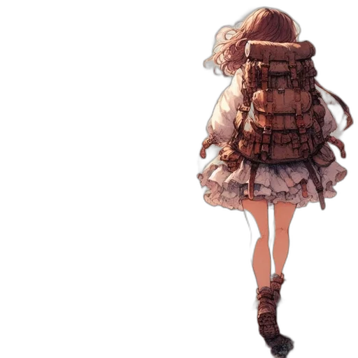 dress, jacket, hat, umbrella transparent PNG cut-out