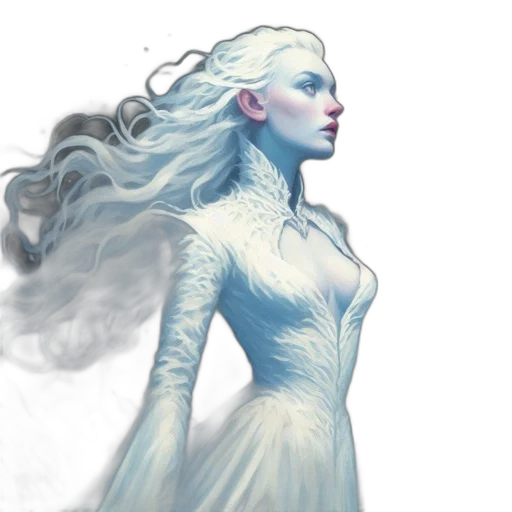 dress, fantasy art, concept art, comic book art transparent PNG cut-out