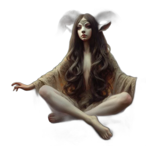 creature, mask, fantasy art, concept art transparent PNG cut-out