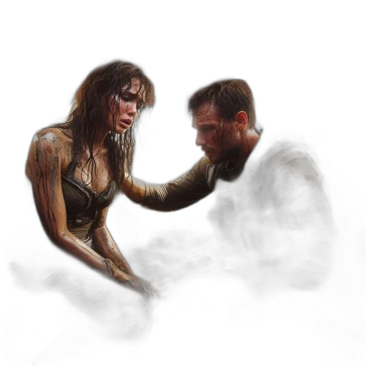 concept art, fantasy art, comic book art, photorealistic transparent PNG cut-out