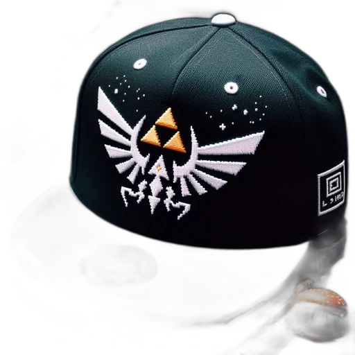 hat, concept art, 3d render, cyberpunk transparent PNG cut-out