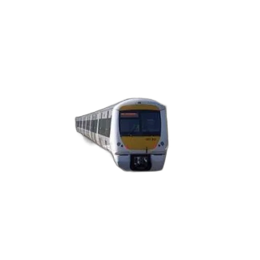 modern, train, yellow, front transparent PNG cut-out
