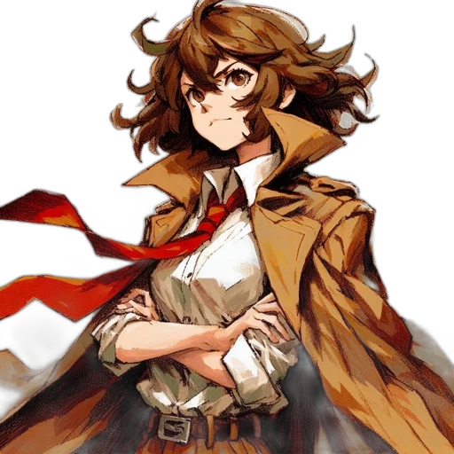 staff, jacket, weapon, anime transparent PNG cut-out