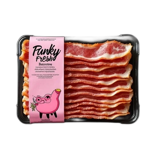 food, animal, package, bacon transparent PNG cut-out
