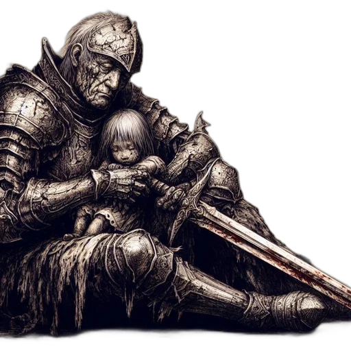 sword, weapon, dragon, fantasy art transparent PNG cut-out