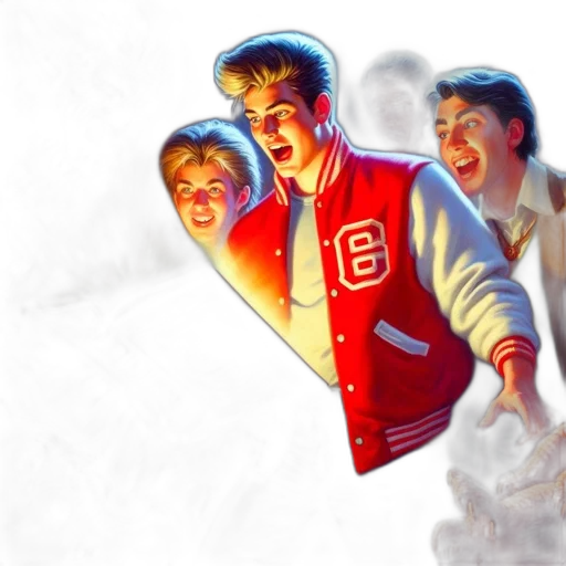 jacket, concept art, comic book art, photorealistic transparent PNG cut-out