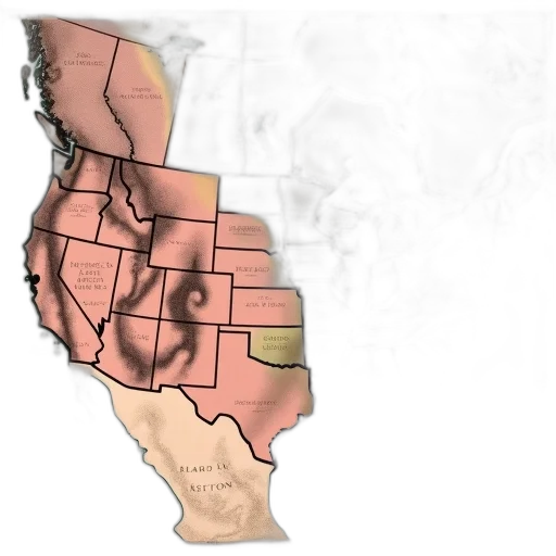 earth tones, vintage, map, united transparent PNG cut-out