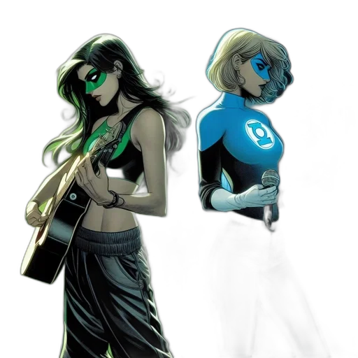 comic book art, concept art, cartoon, fantasy art transparent PNG cut-out