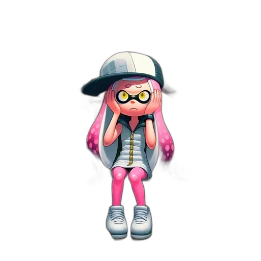 hat, staff, jacket, creature transparent PNG cut-out
