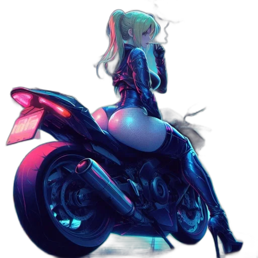 robot, concept art, cyberpunk, fantasy art transparent PNG cut-out