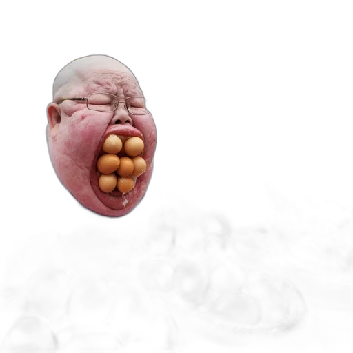 food, face, creature, animal transparent PNG cut-out