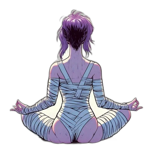 concept art, vaporwave, watercolor, comic book art transparent PNG cut-out