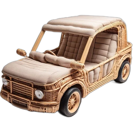 car, furniture, 3d render, photorealistic transparent PNG cut-out