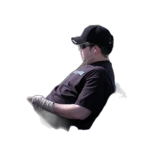 staff, hat, face, jacket transparent PNG cut-out