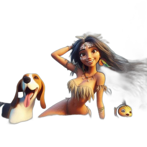 concept art, fantasy art, 3d render, cartoon transparent PNG cut-out
