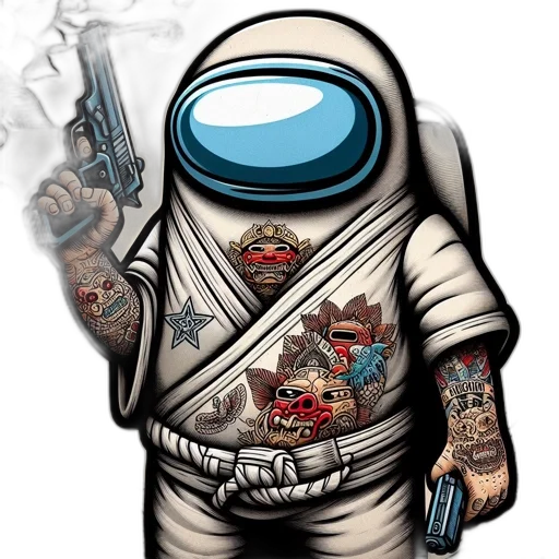 robot, comic book art, concept art, cartoon transparent PNG cut-out