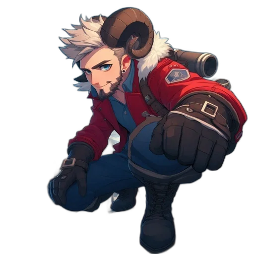 jacket, weapon, staff, animal transparent PNG cut-out
